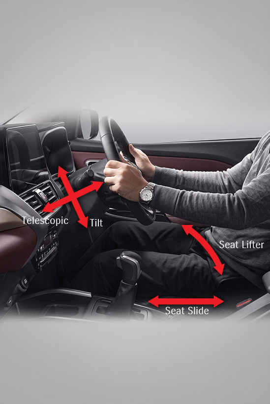 Telescopic & Tilt Ajustable Steering